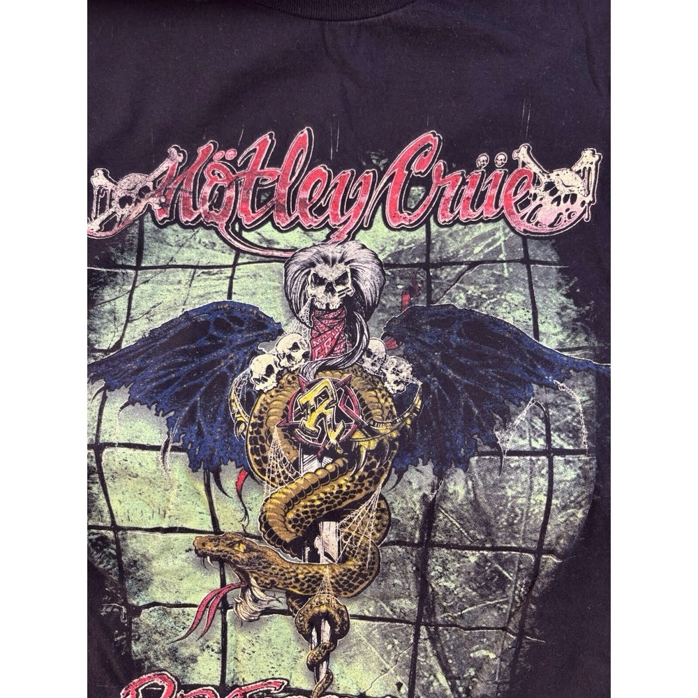 MOTLEY CRUE Dr Feelgood Men's M Black T Shirt 80s Classic Heavy Rock Band